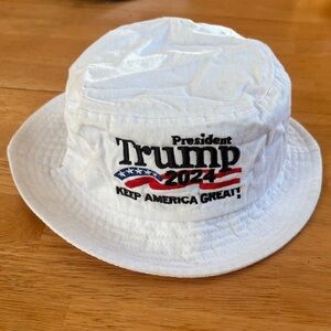 White President Trump 2024 Bucket Hat